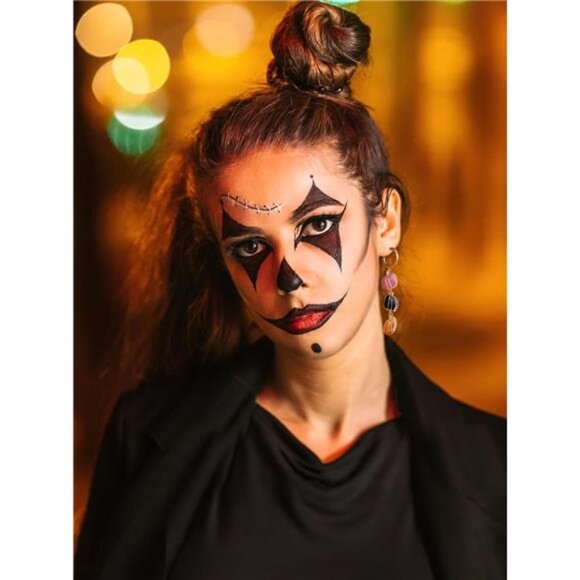 ✨ Halloween Pumpkin Earrings – Festive Triple Color Design - Picture 3 of 5